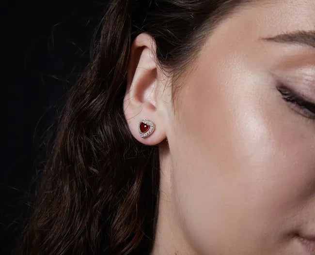 Balabinka Silver Earrings Marseille Heart