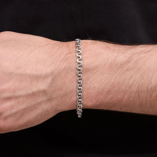 Balabinka Silver Flat Bismarck Bracelet