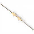 Balabinka Silver Gold-Plated Bracelet Two Sons