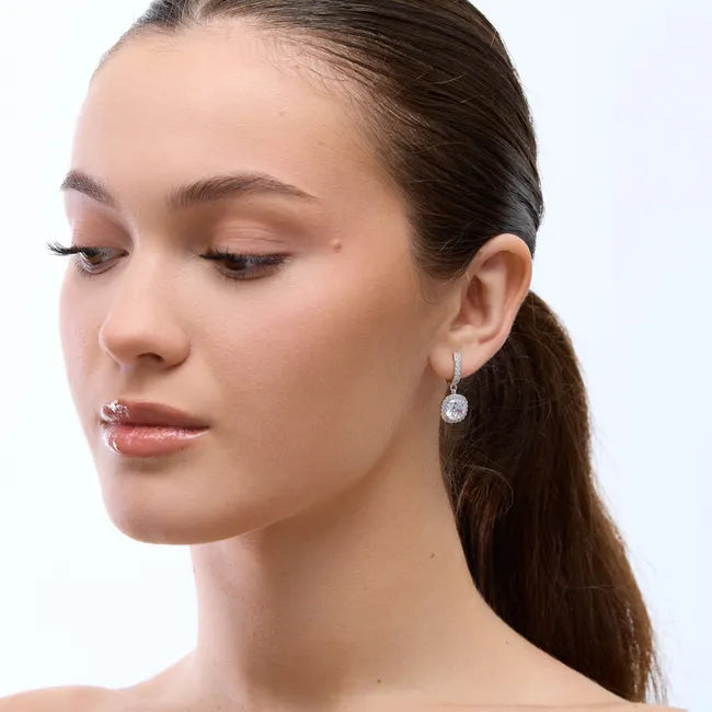 Balabinka Silver Emerald Drop Earrings