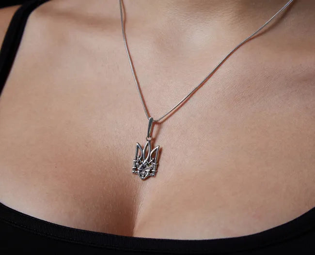 Balabinka Silver Trident Pendant