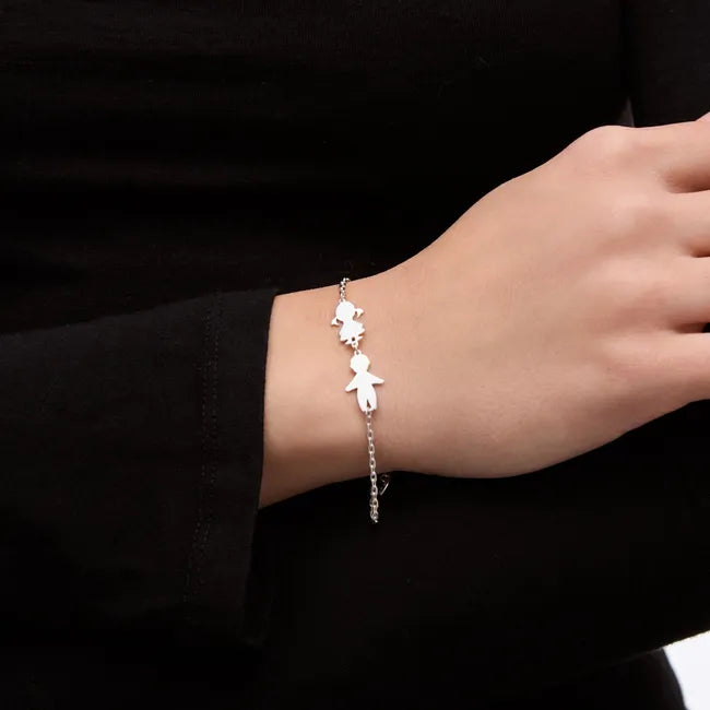 Balabinka Silver Engraving Bracelet Kids