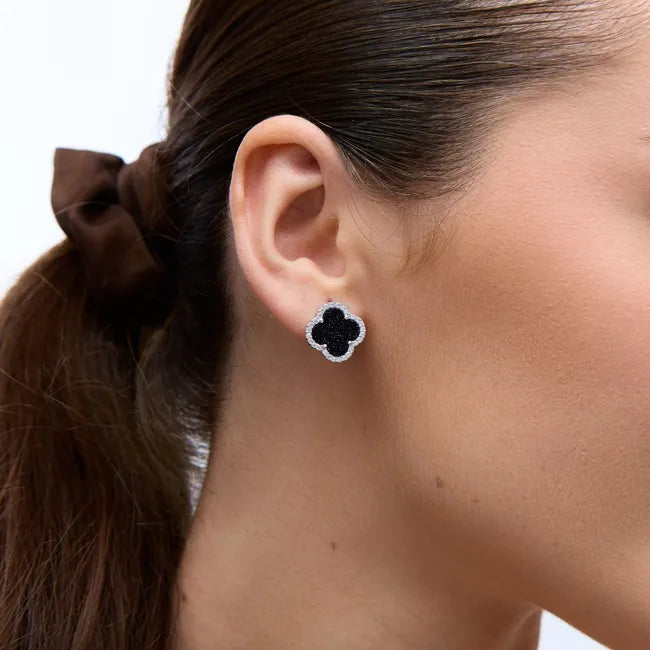 Balabinka Silver Earrings Clover