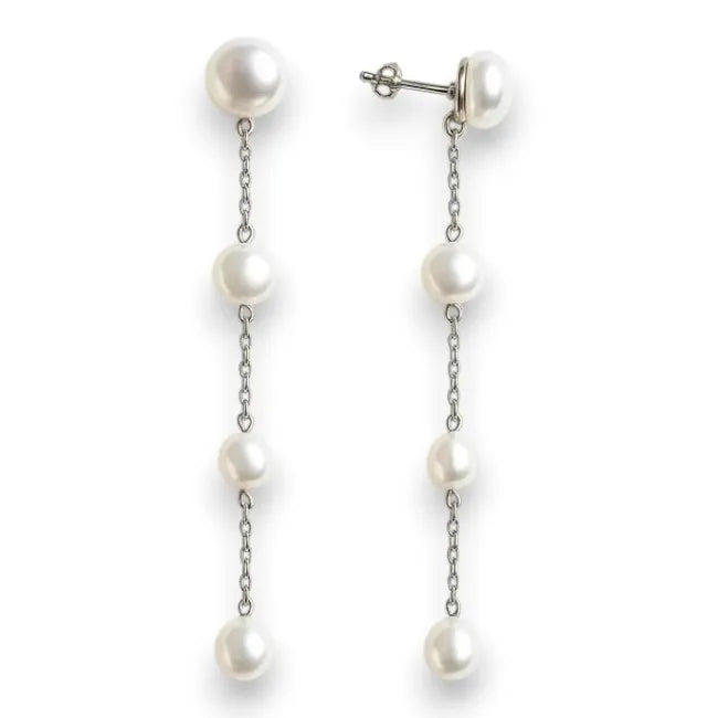 Balabinka Silver Dew Drop Earrings
