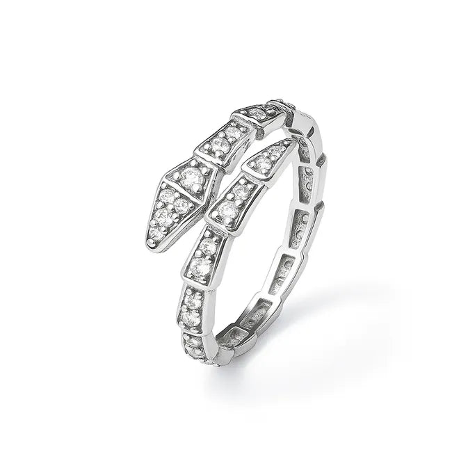 Balabinka Silver Snake Ring