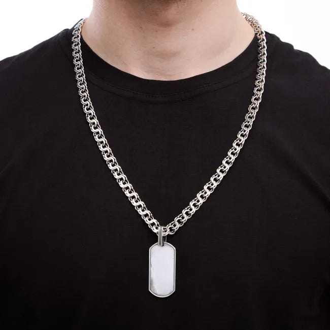 Balabinka Silver Engravable Medallion Pendant