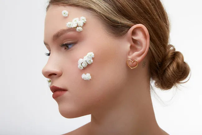 Balabinka Gold-Plated Silver Earrings Heart