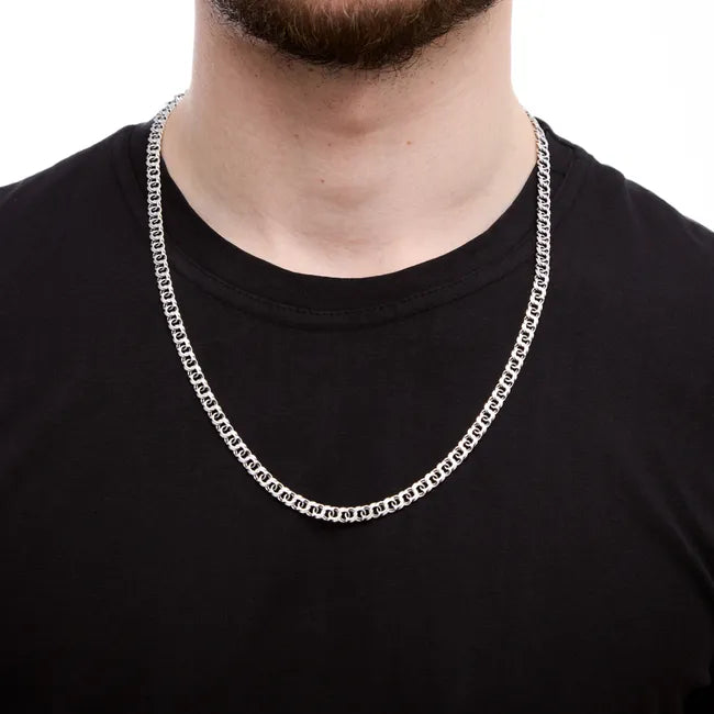 Balabinka Silver Flat Bismarck Chain