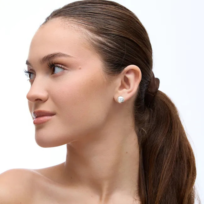Balabinka Silver Ball Stud Earrings