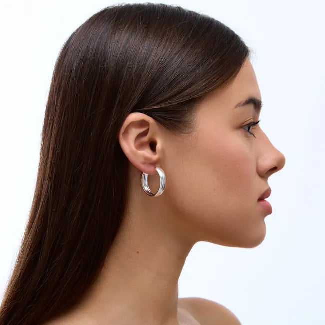 Balabinka Wide Congo Hoop Earrings