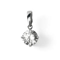 Balabinka Silver Pendant with Large Cubic Zirconia