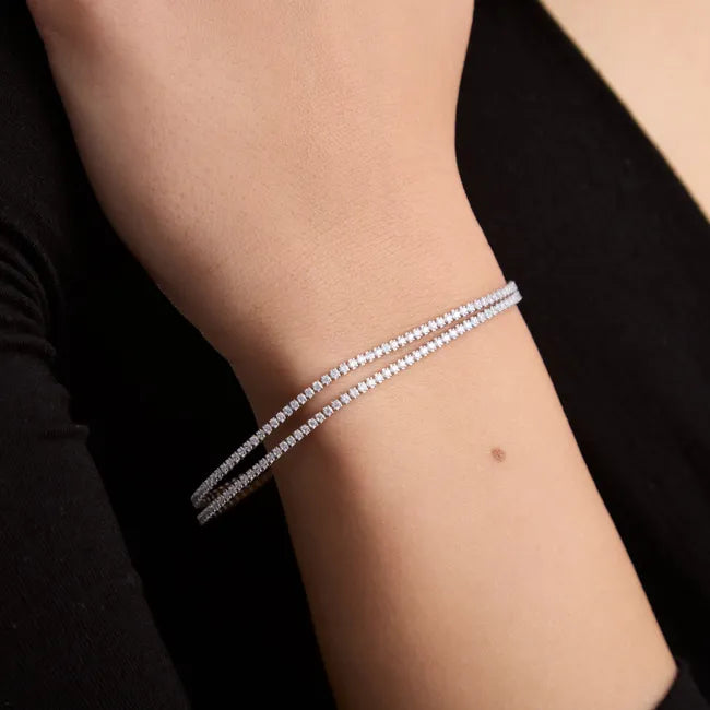 Balabinka Silver Bracelet Zirconia Line