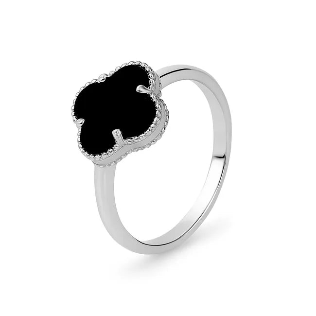 Balabinka Silver Clover Ring