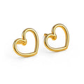 Balabinka Gold-Plated Silver Earrings Heart