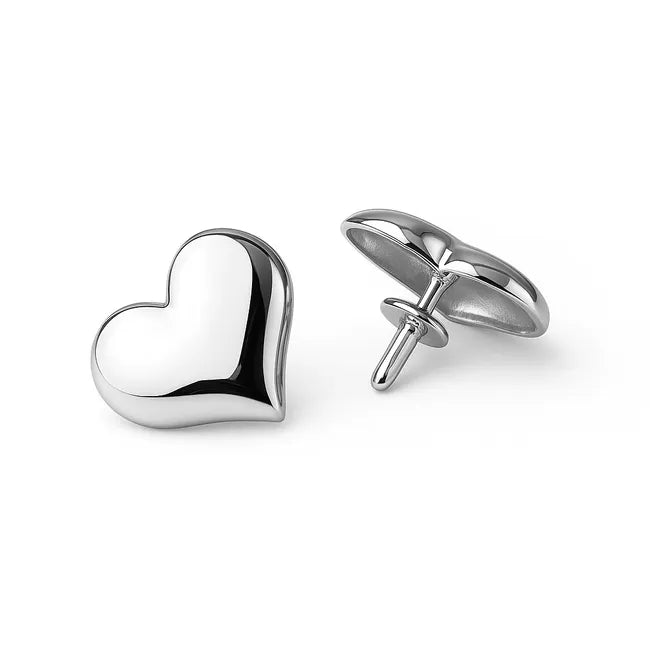 Balabinka Silver Heart Earrings