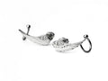 Balabinka Silver Ear Climbers Angel Wings
