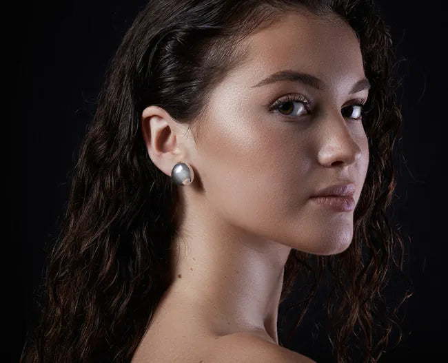 Balabinka Silver Earrings Hemisphere