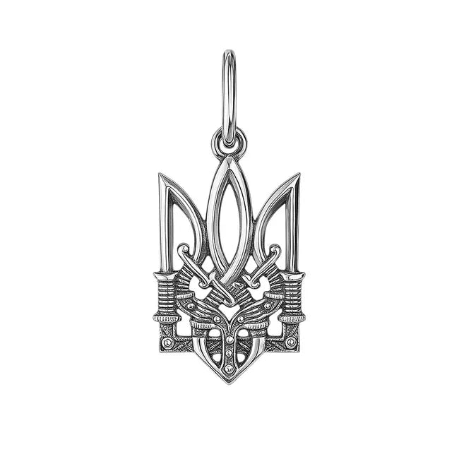 Balabinka Silver Trident Pendant