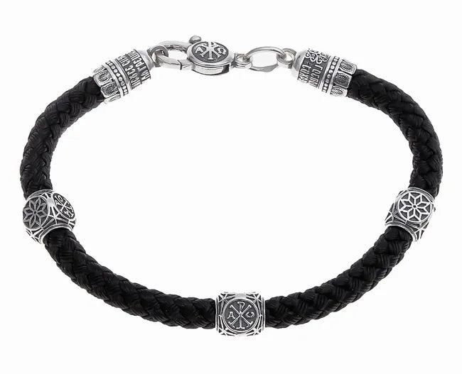 Balabinka Silver “Heritage Round” Silk Bracelet