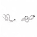 Balabinka Silver Snake Climber Earrings
