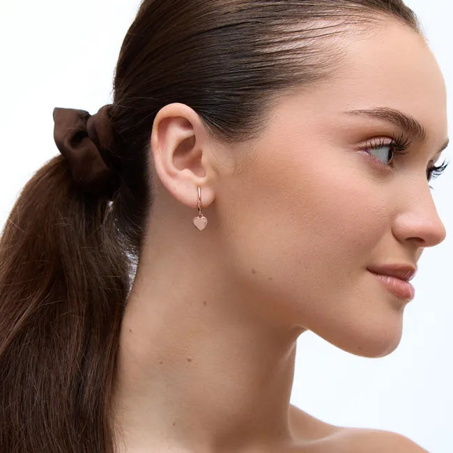 Balabinka Silver Drop Earrings Heart