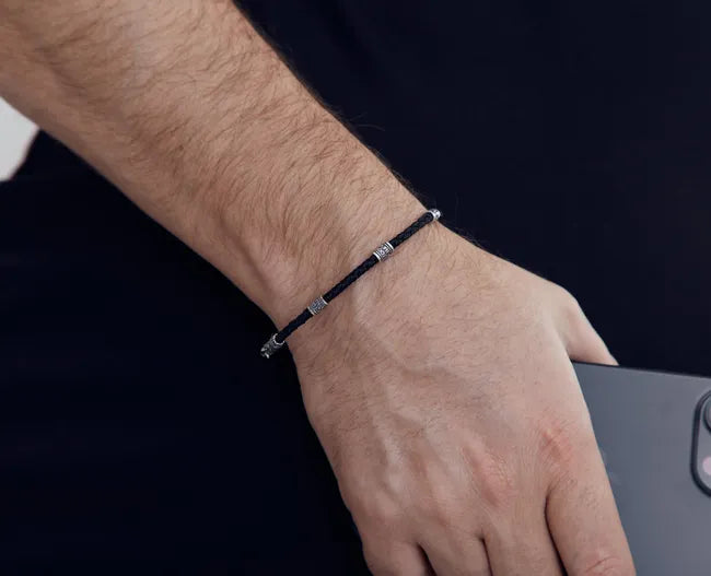 Balabinka Silver “Power” Silk Bracelet