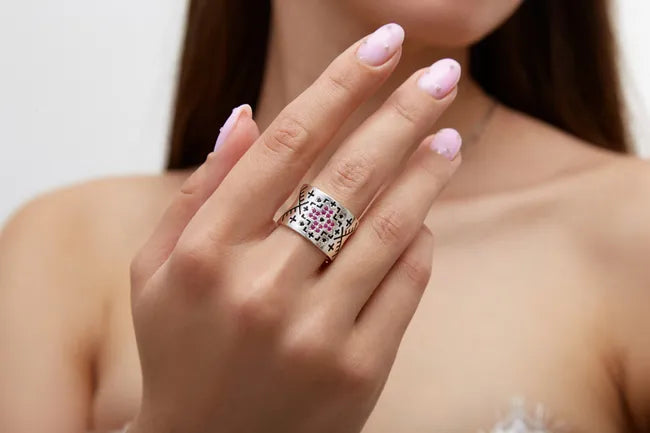 Balabinka Silver “Culture” Ring