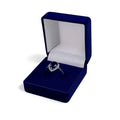 Balabinka Silver Ring Hatice with Blue Gift Case