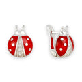 Balabinka Children’s Silver Earrings Ladybugs