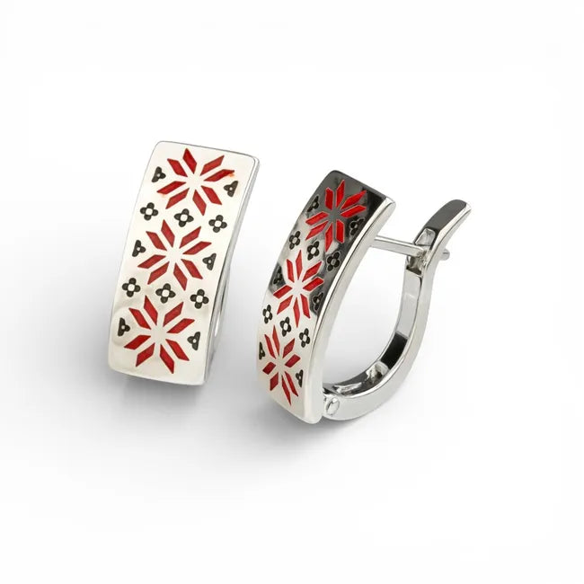Balabinka Silver Earrings Vyshyvanochka