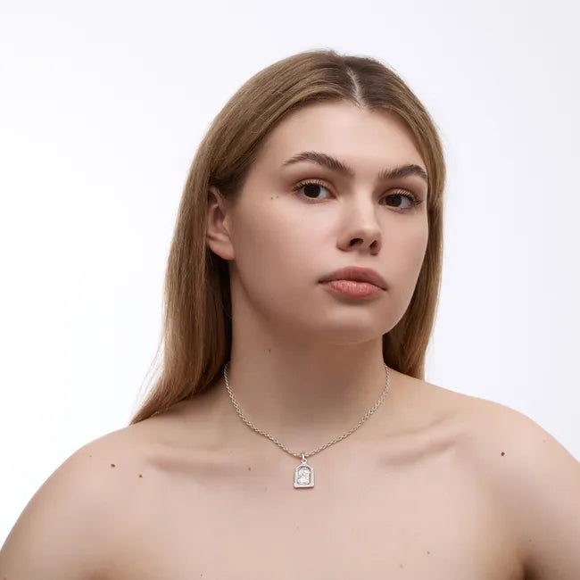 Balabinka Silver Virgin Mary Pendant