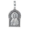 Silver Saint Nicholas the Wonderworker Pendant