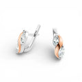 Balabinka Silver Earrings Panna with English Lock
