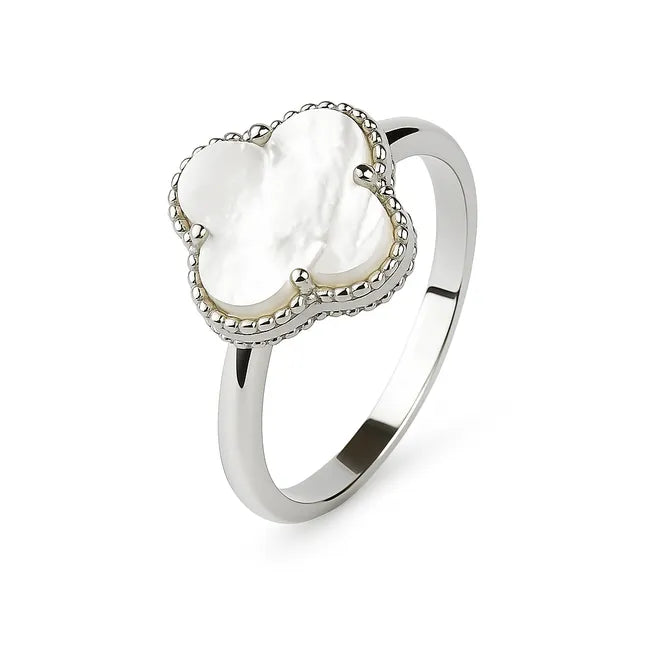 Balabinka Silver Clover Ring