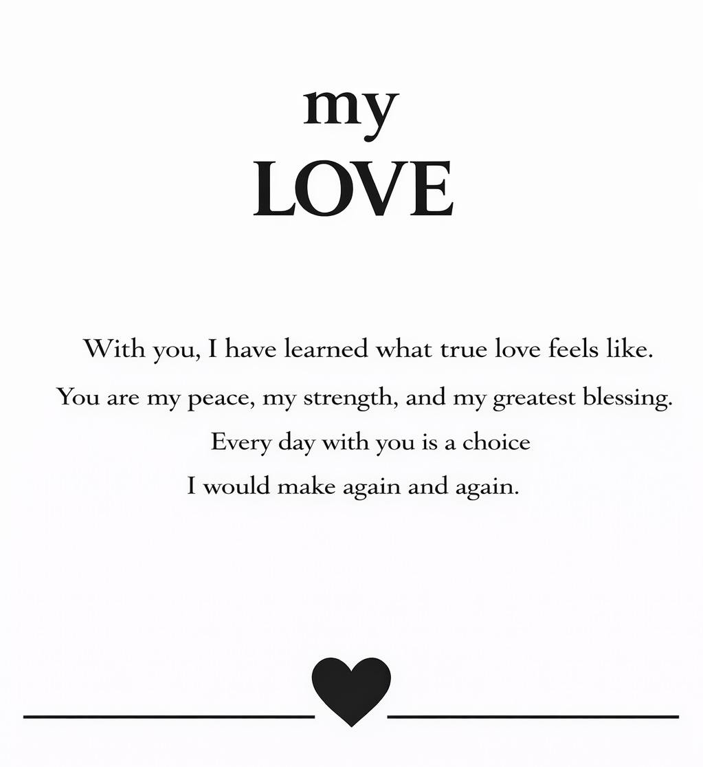 Balabinka “My Love” Card