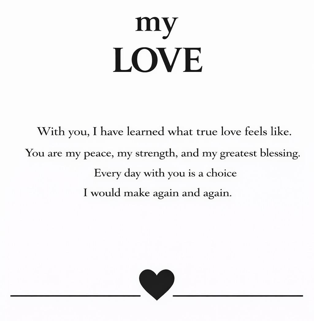 Balabinka “My Love” Card