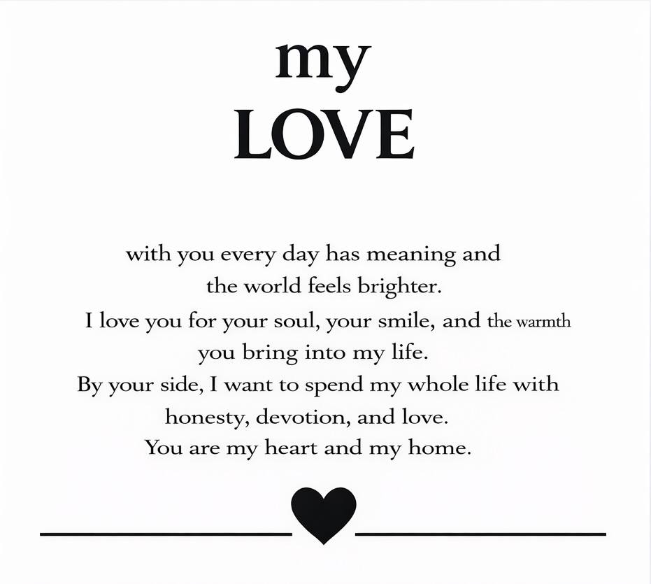 Balabinka “My Love” Card